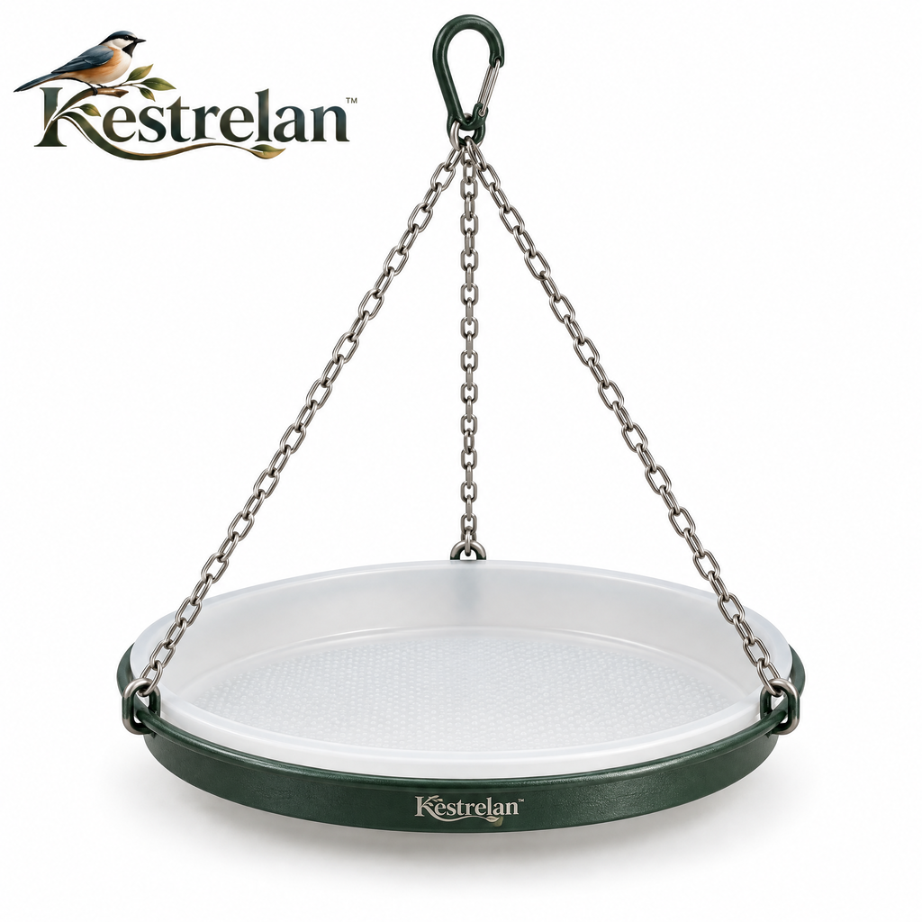 Kestrelan™ SkyBasin Hanging Bird Bath – Suspended Outdoor Water Dish for Garden, Patio & Backyard Bird Watching