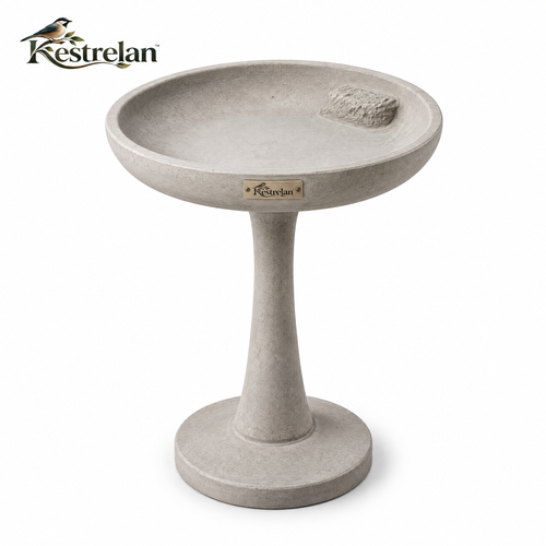 Kestrelan™ MeadowBasin Garden Bird Bath – Freestanding Outdoor Water Basin for Backyard Bird Watching & Wildlife Gardens