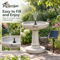 Kestrelan™ SunRipple Solar Bird Bath Fountain – Solar-Powered Water Circulator for Garden Basins, Backyard Bird Baths & Outdoor Wildlife Spaces