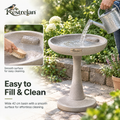 Kestrelan™ MeadowBasin Garden Bird Bath – Freestanding Outdoor Water Basin for Backyard Bird Watching & Wildlife Gardens