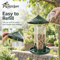 Kestrelan™ SeedHaven Hanging Bird Feeder – Outdoor Suspended Seed Station for Backyard, Garden & Patio Bird Watching